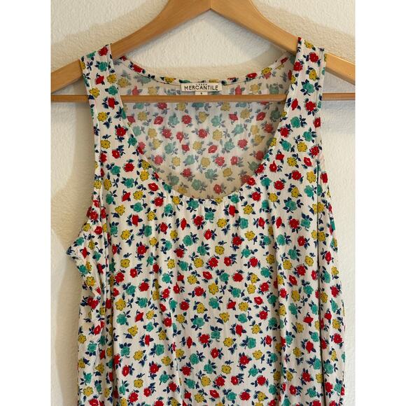 J.CREW MERCANTILE Top Floral Sleeveless Tank Layer Vacation | Small - Picture 3 of 5